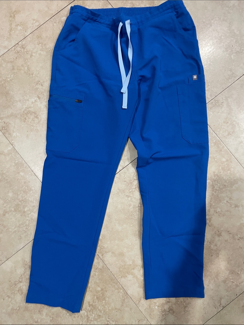 Women’s Royal Blue Drawstring Cargo Jogger Pants